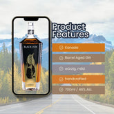 Product Features Black Fox Oak Dry Gin